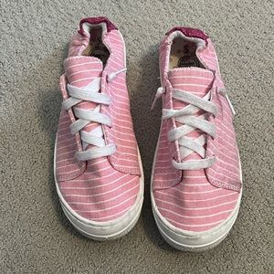 Girls Pink Slip On Sneakers